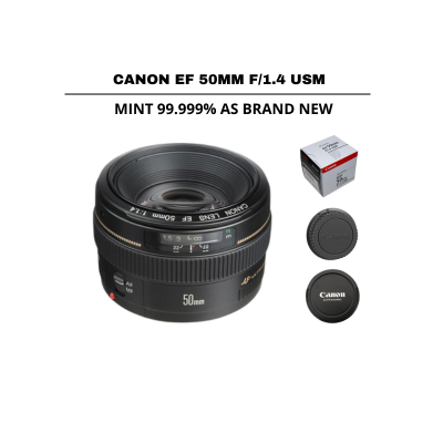 ::: USED ::: CANON EF 50MM F/1.4 USM (MINT - 134) - CONSIGNMENT