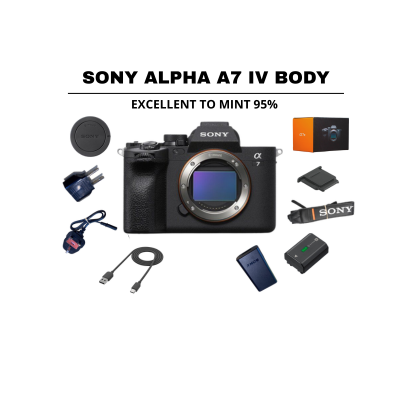 ::: USED ::: SONY ALPHA A7 IV BODY (EXMINT - 443) SC: 1890 - CONSIGNMENT
