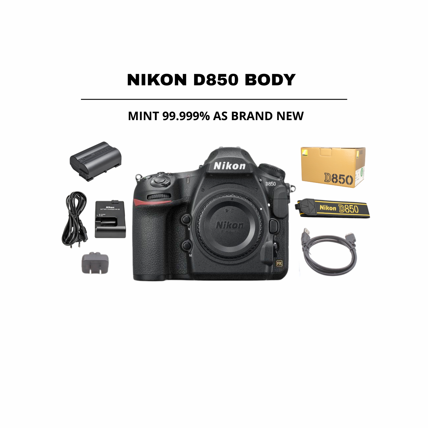 ::: USED ::: NIKON D850 BODY (MINT - 647) SC: 40 - CONSIGNMENT