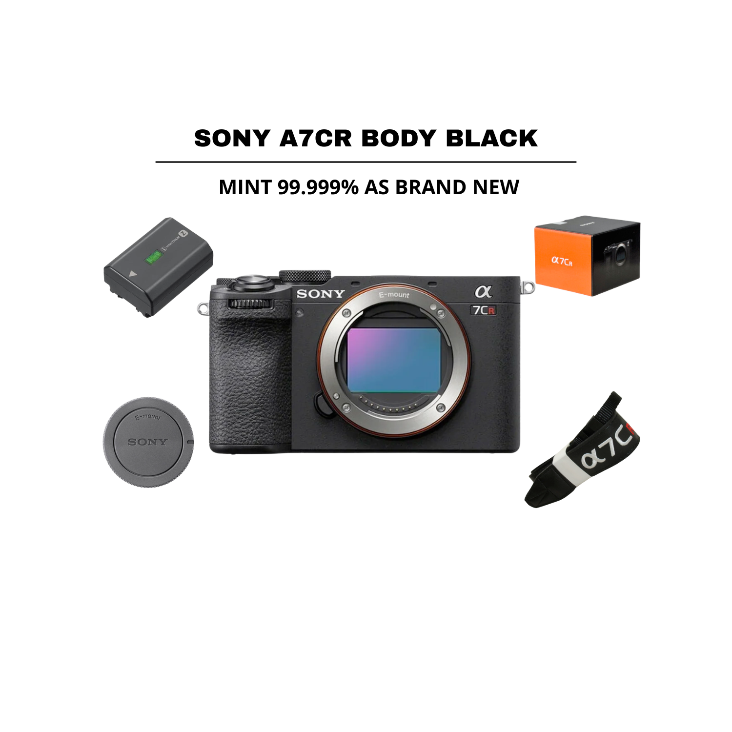 ::: USED ::: SONY A7CR BODY BLACK (MINT - 552) SC: 11.870 - CONSIGNMENT