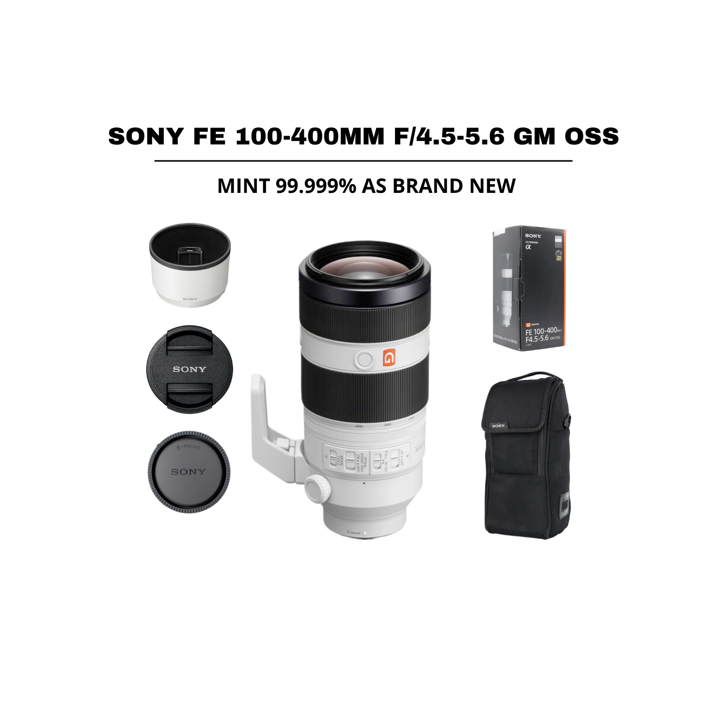 ::: USED ::: SONY FE 100-400MM F/4.5-5.6 GM OSS (MINT - 297) - CONSIGNMENT