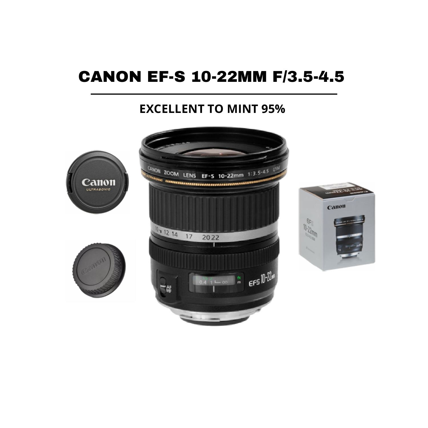 ::: USED ::: CANON EF-S 10-22MM F/3.5-4.5 (EXMINT-253) - CONSIGNMENT