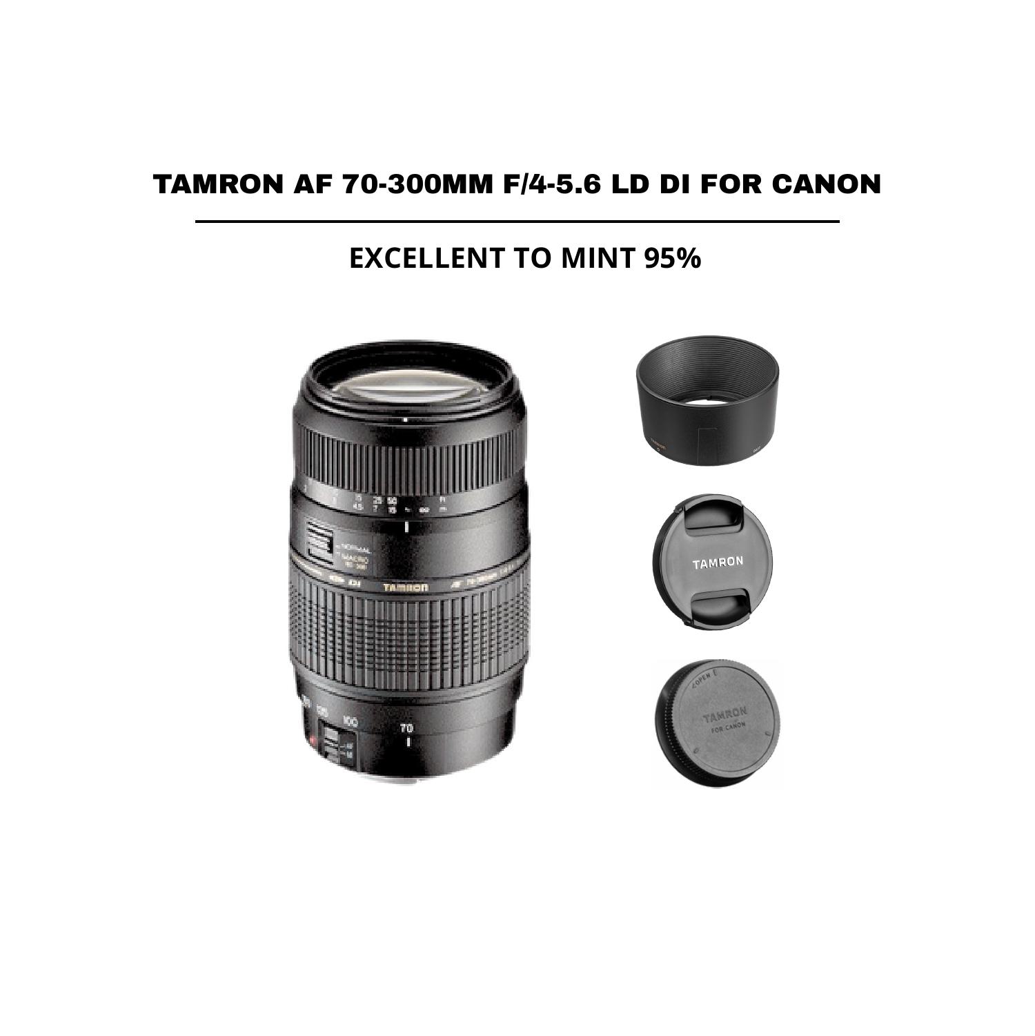 ::: USED ::: TAMRON AF 70-300MM F/4-5.6 (EXMINT - 415) - CONSIGNMENT