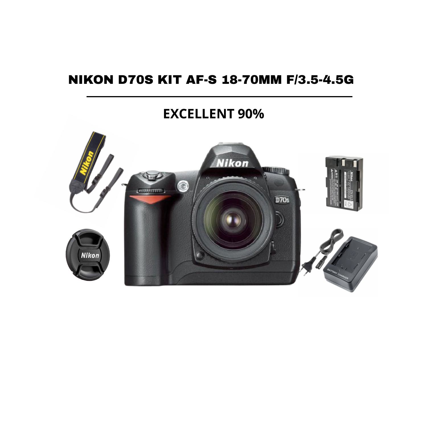 ::: USED ::: NIKON D70S KIT AF-S 18-70MM F/3.5-4.5G (EXCELLENT - 204) SC: 8.250 - CONSIGNMENT