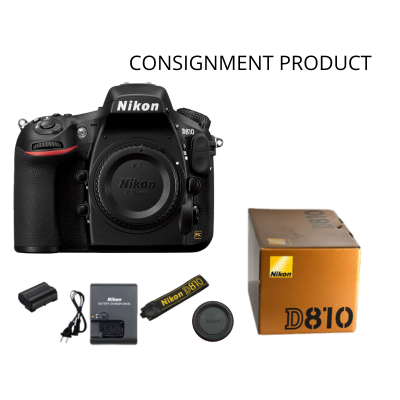 ::: USED ::: NIKON D810 BODY BLACK (EXCELLENT - 730) SC: 14.833 - CONSIGNMENT