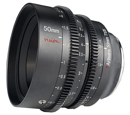7Artisans 50mm T1.05 Vision Cine Lens for Micro Four Third Mount