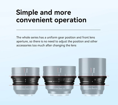 7Artisans 50mm T2.0 Spectrum Cine Lens for Sony FE Mount Full Frame