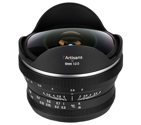 7Artisans 6mm f/2 Fisheye for Nikon Z Mount APSC