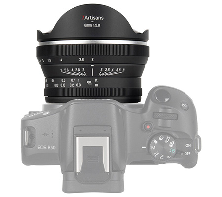 7Artisans 6mm f/2 Fisheye for Canon R Mount APSC