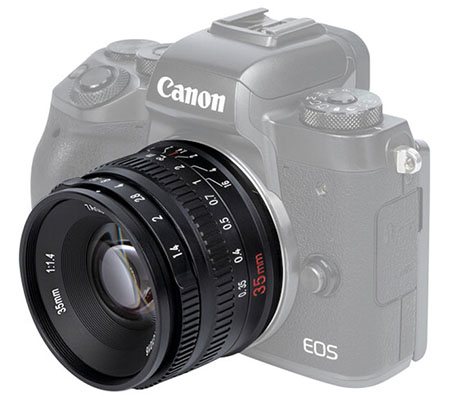 7Artisans 35mm f/1.4 for Canon EF-M Mount APSC