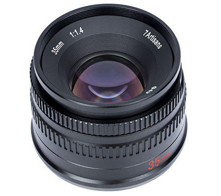 7Artisans 35mm f/1.4 for Fujifilm X Mount APSC Black