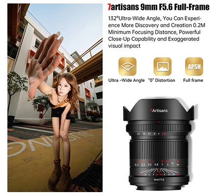 7Artisans 9mm f/5.6 for Panasonic Leica L Mount Full Frame