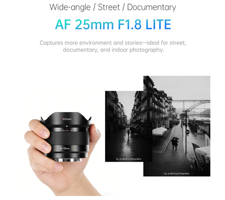 7Artisans AF 25mm f/1.8 for Fujifilm X Mount APSC