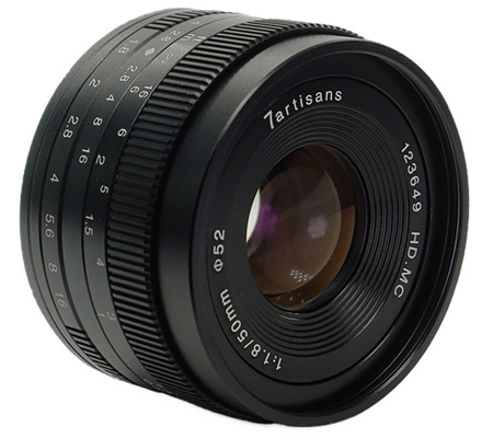 7Artisans 50mm f/1.8 for Canon EF-M Mount APSC