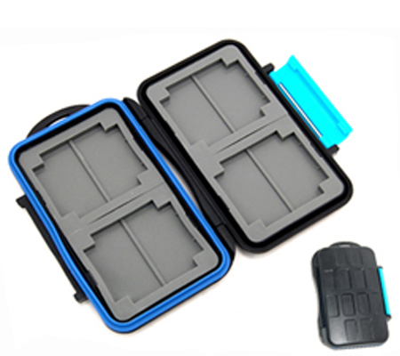 Memory Card Case Water-Resistant for 8 pcs SD Card, 4 pcs CF