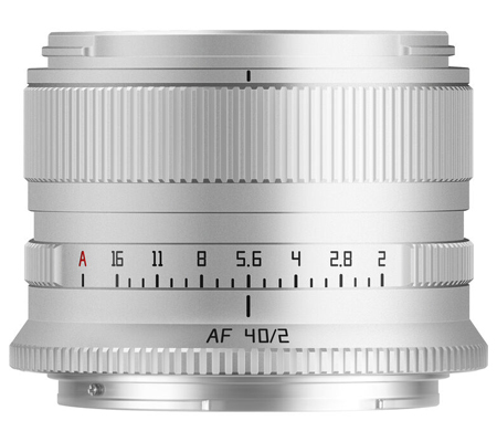 TTArtisan AF 40mm f/2 for Nikon Z Mount Full Frame Silver
