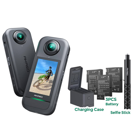 Akaso 360 Creator Combo Triple Battery Action Camera
