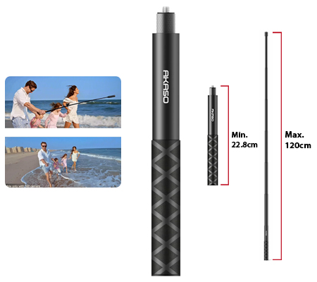 Akaso 120cm Invisible Selfie Stick