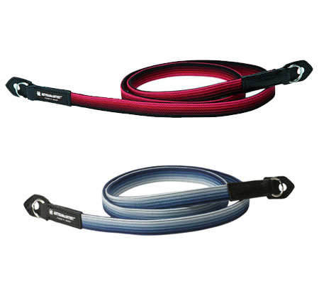 Artisan & Artist ACAM-312N Black and Red Silk Camera Strap