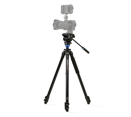 Benro S Pro A2573F Aluminium Single Tube Flip Lock 3 Section S4PRO Video Head