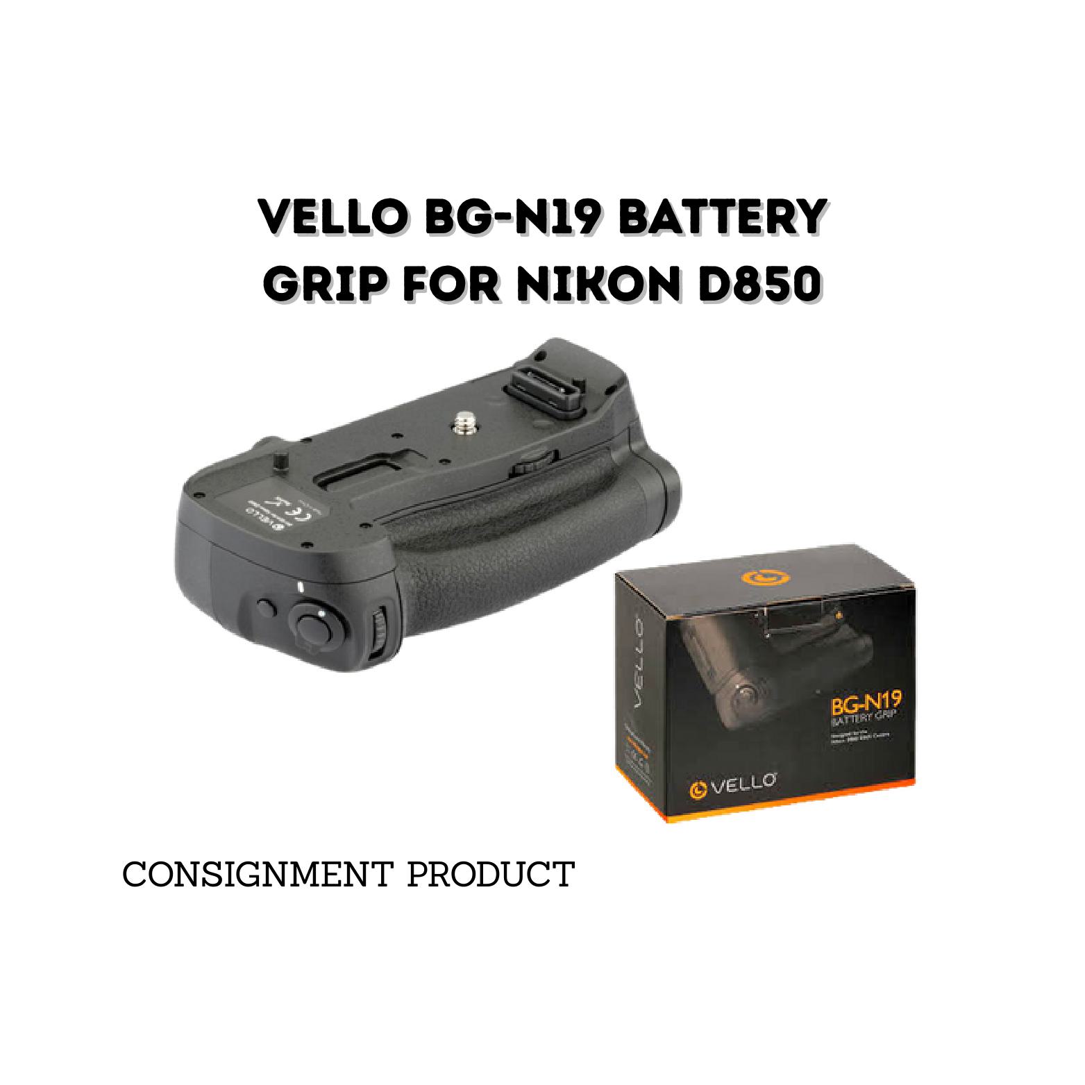 ::: USED ::: VELLO BG-N19 BATTERY GRIP FOR NIKON D850 - CONSIGNMENT