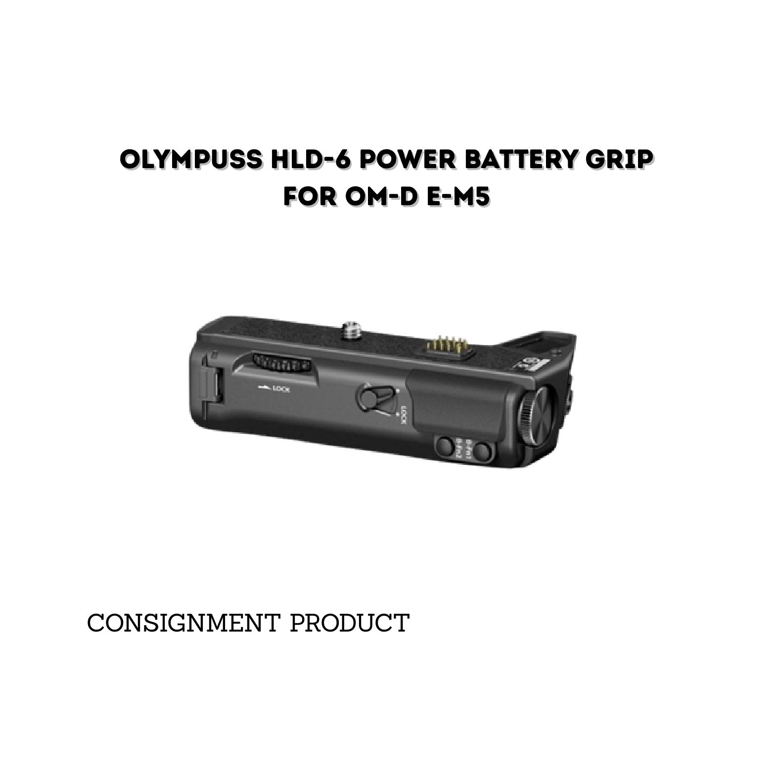 ::: USED ::: OLYMPUSS HLD-6P POWER BATTERY FRIP FOR OM-D E-M5 - CONSIGNMENT