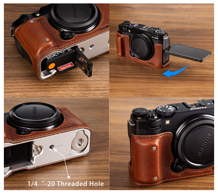 SmallRig Leather Half Case for Fujifilm X-M5 Brown 4880