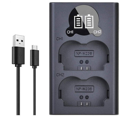 CASELL Power Battery (2pack) & Dual Charger for Fuji NP-W235