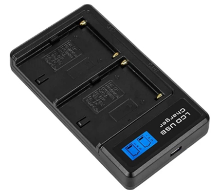 Digital Battery NP-F970/F960 + Charger LCD Display Dual Slot NP-F970