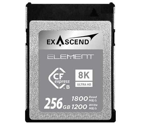 Exascend CFexpress Type B 256GB Element (Read 1800MB/s and Write 1200MB/s)