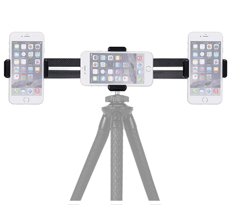 Fotopro 3CH Live Phone Holder Triple Mount for Multi-Angle Mobile Shooting