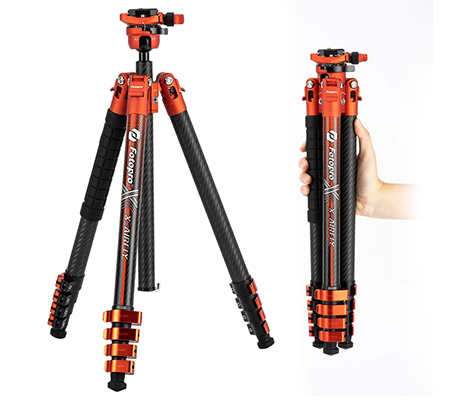 Fotopro X-Airfly Carbon Fiber Tripod Orange