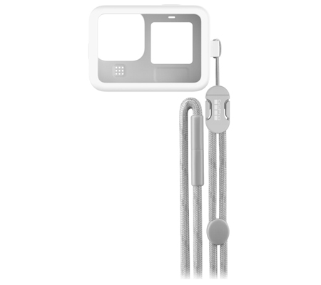 GoPro Sleeve + Lanyard For GoPro Hero 12 / Hero 11 / Hero 10 / Hero 9 (ADSST-002) White