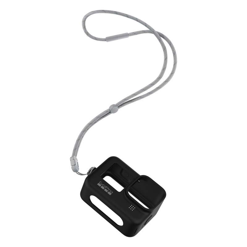 GoPro Sleeve + Lanyard For GoPro Hero 12 / Hero 11 / Hero 10 / Hero 9 (ADSST-001) Black