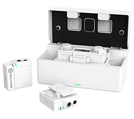 Hollyland Lark 150 White Clip On Wireless Dual Microphone System