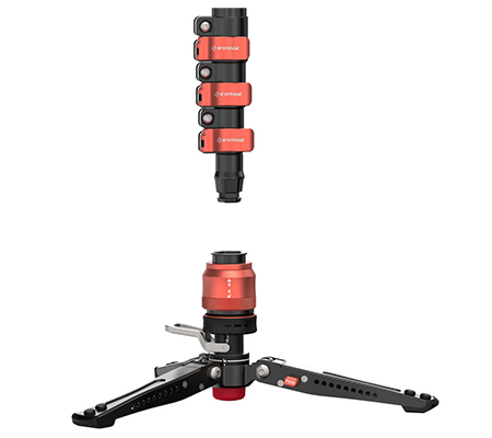iFootage Cobra 3 C180F-P Carbon Fiber Monopod with Mini Tripod