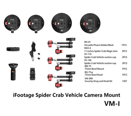 iFootage Spider Crab Vehicle Camera Mount System