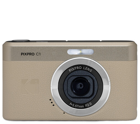 Kodak PIXPRO C1 Compact Digital Camera Tan