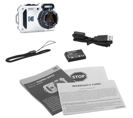 Kodak PIXPRO WPZ2 Compact Digital Action Camera Underwater White