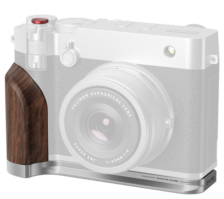 SmallRig L-Shape Mount Plate with Wooden Handle for Fujifilm GFX100RF Silver 5265