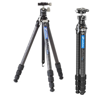 Leofoto LY-224C + LH-25 Carbon Fiber Tripod Camera with Ball Head Black