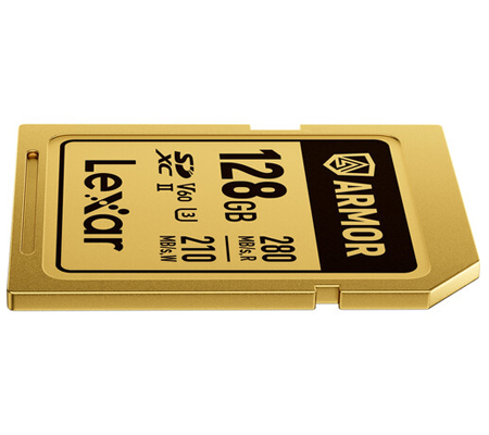 Lexar SDXC 128GB ARMOR GOLD UHS-II V60 (Read 280MB/s and Write 210MB/s)