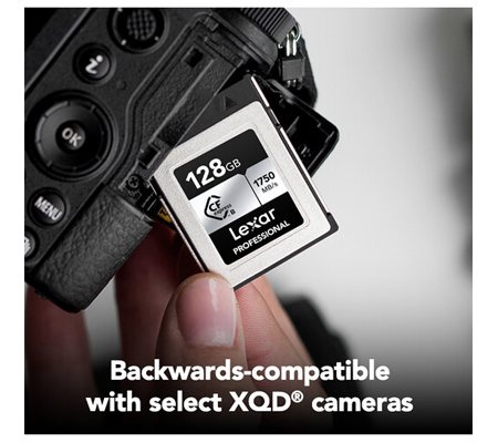 Lexar CFexpress Type B 128GB Professional Card Silver (Read 1750MB/s and Write 1300MB/s)