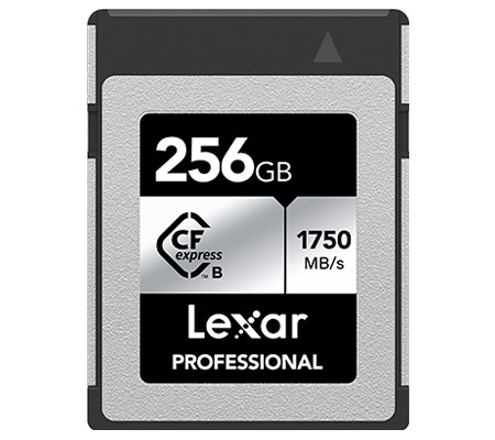 Lexar CFexpress Type B 256GB Professional Card Silver (Read 1750MB/s and Write 1300MB/s)