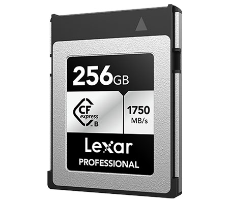 Lexar CFexpress Type B 256GB Professional Card Silver (Read 1750MB/s and Write 1300MB/s)