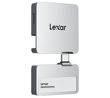 Lexar Portable SSD 2TB Professional Go with Hub USB Type-C SL400 Silver