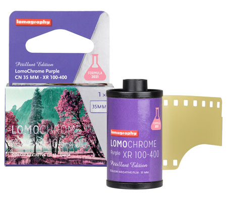 Lomography 2021 LomoChrome Purple Pétillant 35mm ISO 100–400 Negative Roll Film Camera