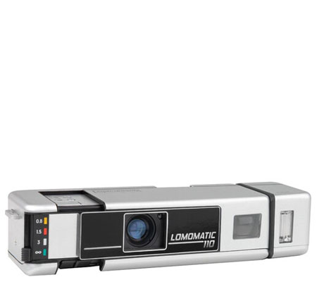 Lomography Lomomatic 110 Camera with Flash Metal HP110LM