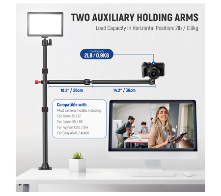 Neewer TL253A + CR221A Camera Desk Mount Stand