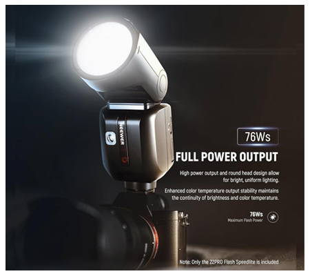 Neewer Z2PRO-S 76Ws TTL Round Head Flash Speedlite for Sony